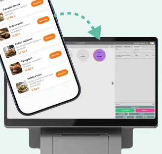 Servio order displayed in Imprion POS