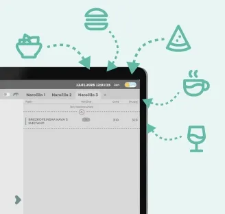 The Servio order arrives at the Imprion POS