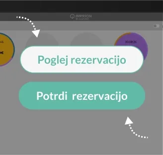 Venuo reservation confirmation at the cashier