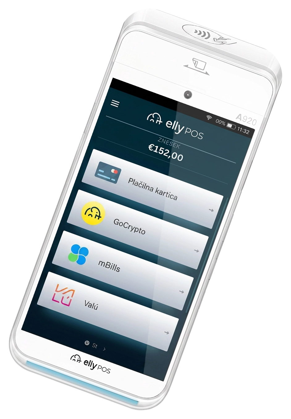 EllyPOS card payment in the Imprion POS