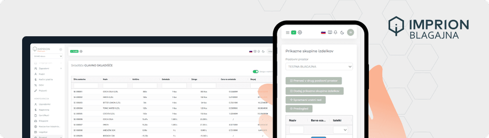 Zaloge pod nadzorom, manj skrbi v kuhinji